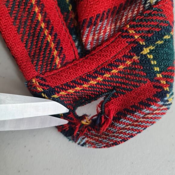 Vintage Pendleton Heavy Wool Shirt Jacket Mens Medium Red Tartan Plaid Relaxed - Picture 11 of 16